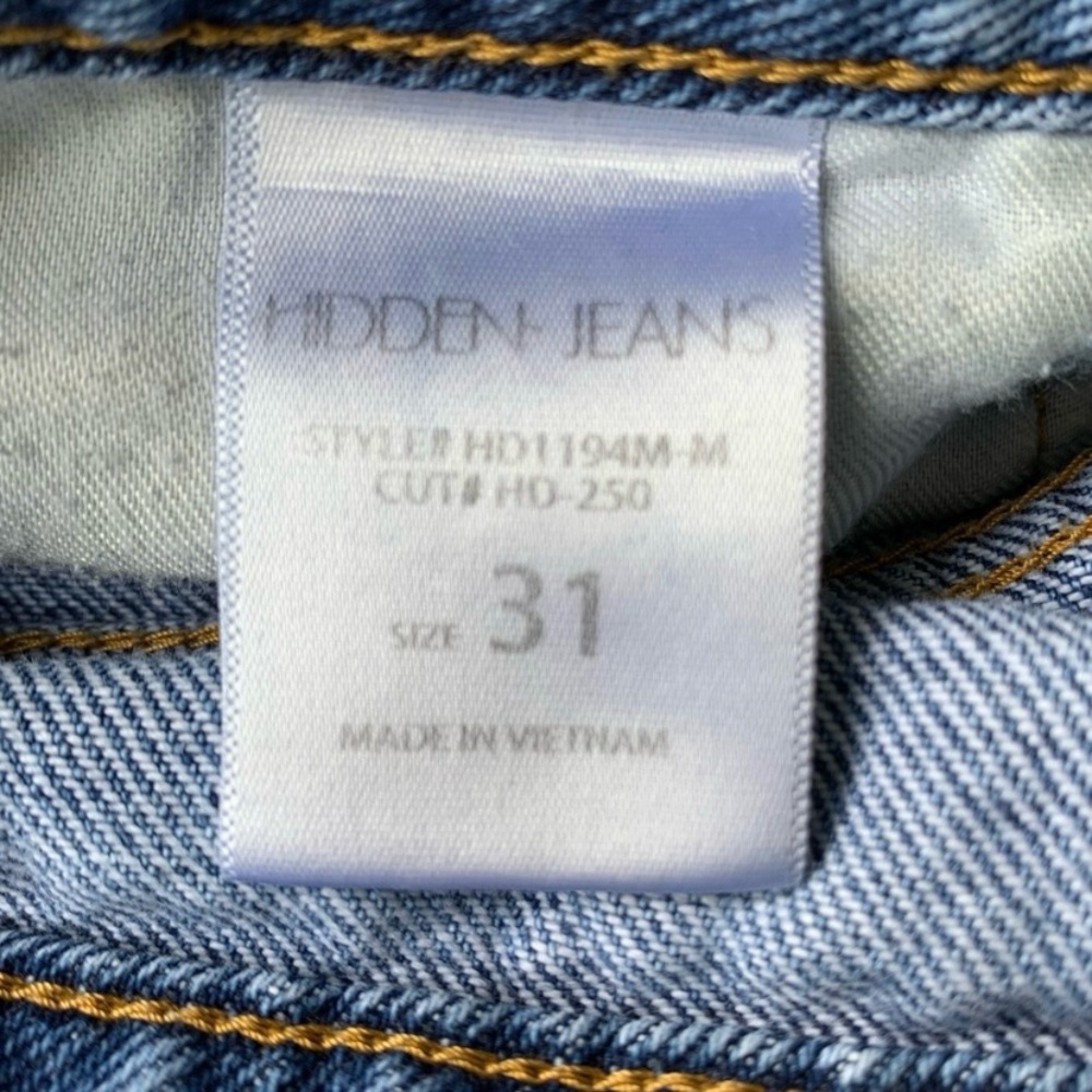 Hidden Jeans Pintuck Front Split Asymmetrical Cro… - image 5